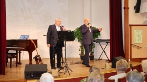 09.02.26. В кинозале  пансионата состоялась творческая встреча «Сегодня… В бой идут одни «старики»»