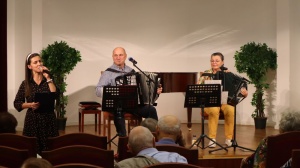 30.09.2026г В пансионат «Никольский парк» приехали, с концертной программой «Его величество баян», два баяниста: Наталья Завидова и Дмитрий Абесадзе.